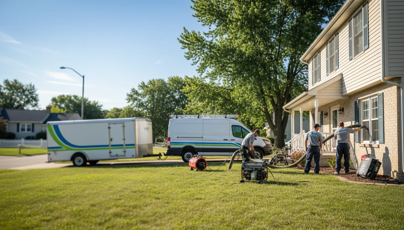 Flooded Basement Restoration And Cleanup With Repair in Reno, OH near me